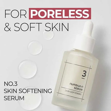 NUMBUZIN skin softening treatment ingredients Korean skincare UAE