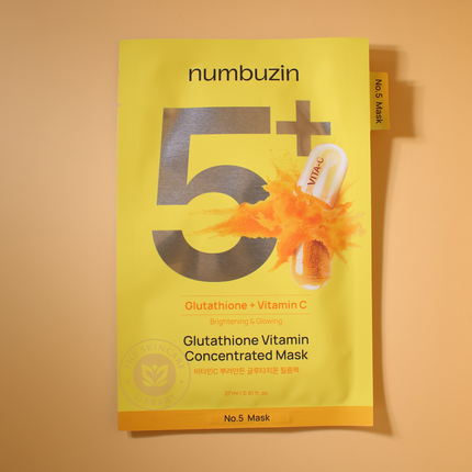 NUMBUZIN Glutathione Concentrated Mask application Korean beauty UAE