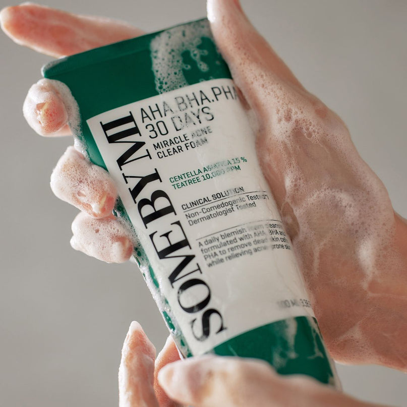 SOME BY MI Acne Clear Foam Cleanser texture Korean face wash Dubai