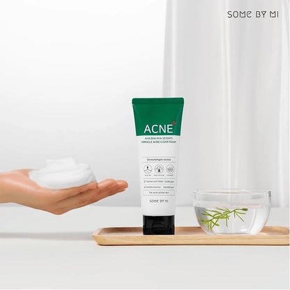 SOME BY MI AHA-BHA-PHA 30 Days Miracle Acne Clear Foam Cleanser 100ml