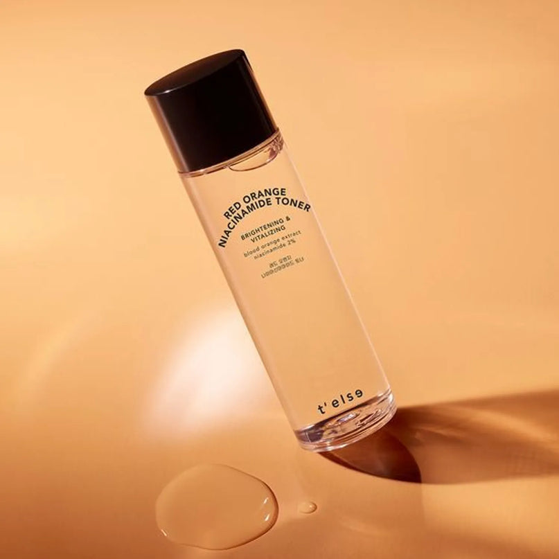 T’else Red Orange Niacinamide Toner 150ml in uae, korean skincare, Dubai beauty