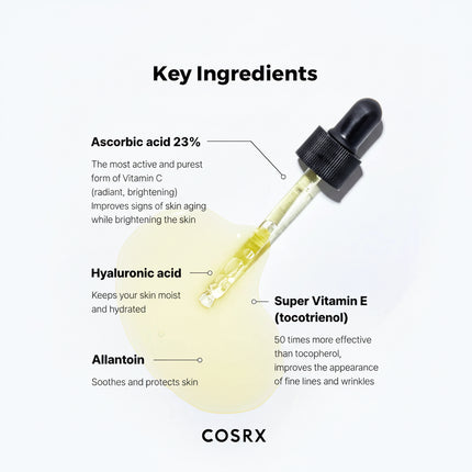 COSRX Vitamin C 23 Serum ingredients Korean beauty Dubai