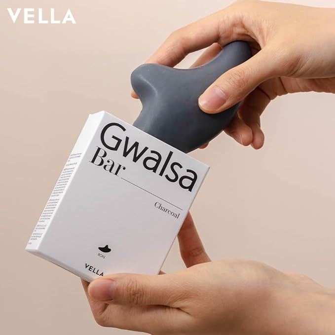 VELLA BON Charcoal Gwalsa Cleansing Bar in uae , korean skincare in uae, dubai, k beauty, korean,  Kbeauty
