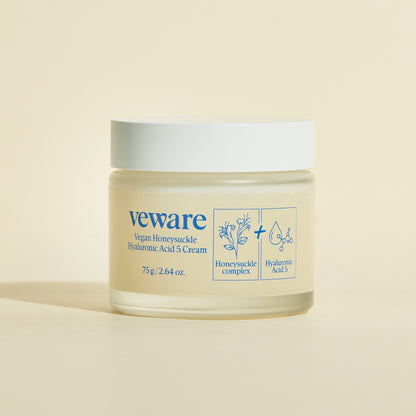 Veware Vegan Honeysuckle Hyaluronic Acid 5 Cream 75 g in uae , korean skincare in uae, dubai, k beauty, korean,  Kbeauty