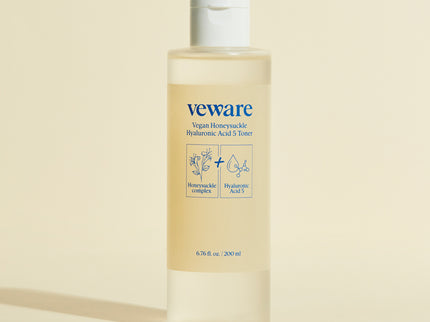 Veware Vegan Honeysuckle Hyaluronic Acid 5 Toner 200 ml in uae , korean skincare in uae, dubai, k beauty, korean,  Kbeauty