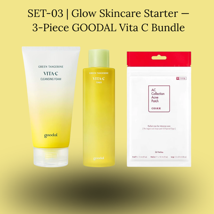 SET-03 | Glow Skincare Starter — 3-Piece GOODAL Vita C Bundle