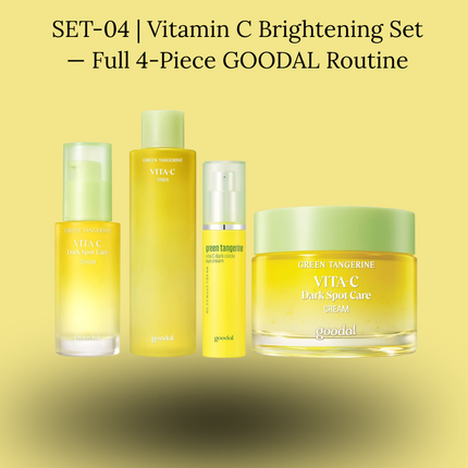 SET-04 | Vitamin C Brightening Set — Full 4-Piece GOODAL Routine