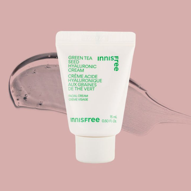 Innisfree Green Tea Seed Hyaluronic Cream – 15ml – Korean skincare product – UAE