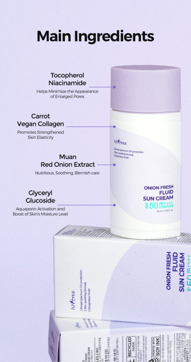 Isntree sunscreen, korean skincare, korean skincare in UAE, Isntree sun fluid