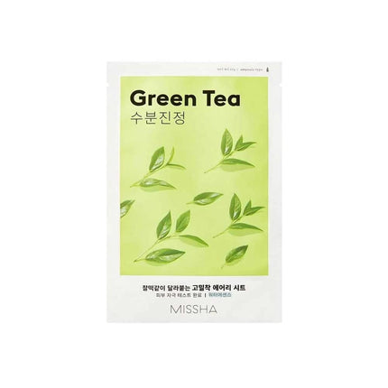missha-airy-fit-sheet-mask-green tea-19g in uae dubai