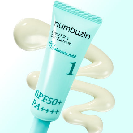 NUMBUZIN Clear Filter sunscreen product packaging Korean sun protection Dubai