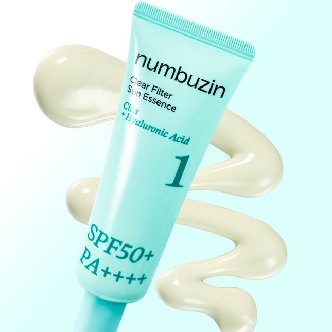 NUMBUZIN Clear Filter sunscreen product packaging Korean sun protection Dubai