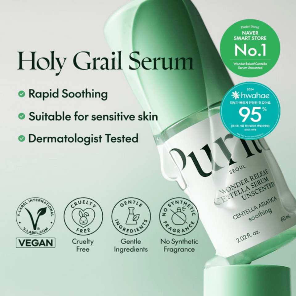 PURITO Wonder Releaf Centella Serum [Unscented] – 60ml