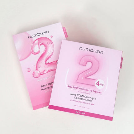 NUMBUZIN No.2 Rose PDRN Overnight Collagen Mask (4ea)