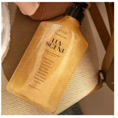 LUV SCENT Scrub Body Wash – Birthday Cake (500ml)
